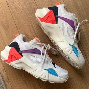 REEBOK "AZTREK DOUBLE MIX POPS" MULTI COLOR SIZE 7.5